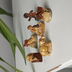 Bundle of 6 Wade Whimsies Red Rose Tea Collectible Mini Figurines